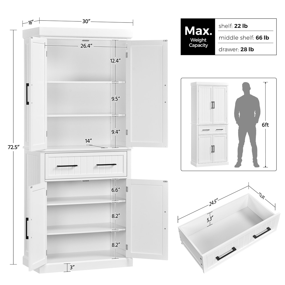 6ft pantry cabinet sale