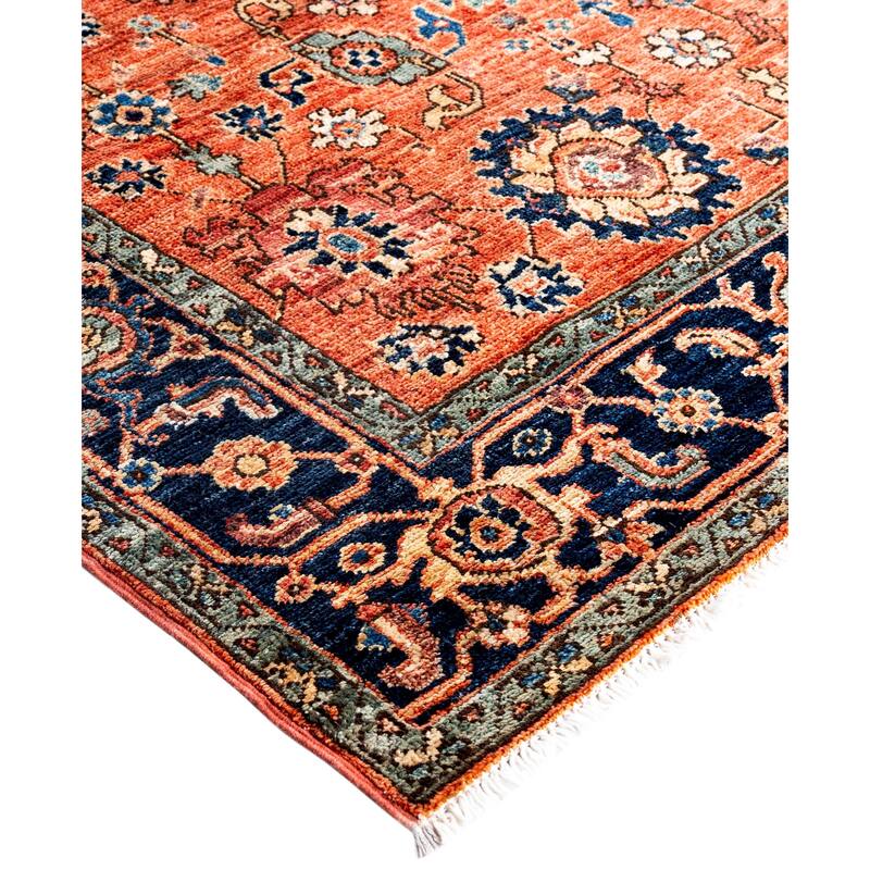Serapi One-of-a-Kind Hand-Knotted Area Rug - Orange - 4' 3" x 6' 2"