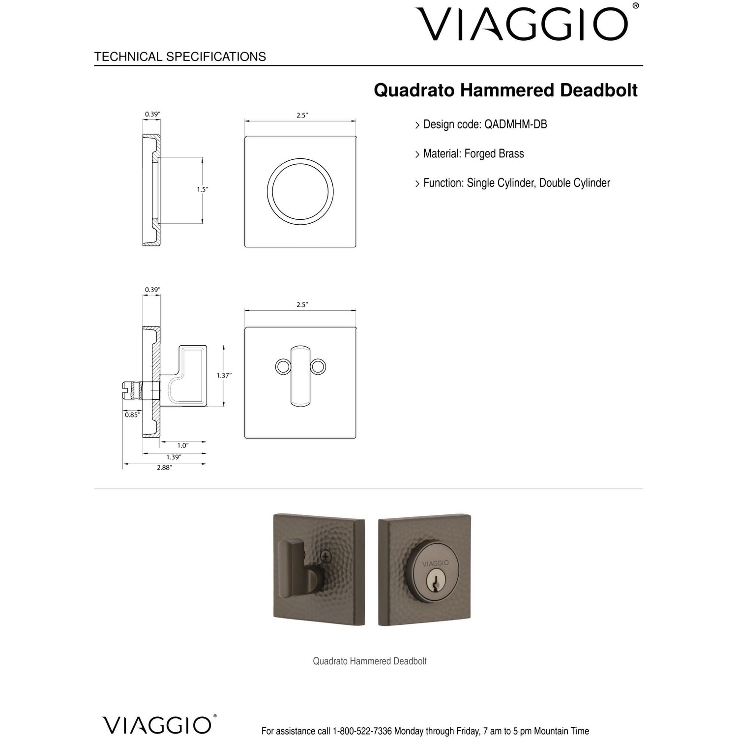Viaggio QADMHMCON-REB_COMBO_238_RH Motivo Right Handed Solid
