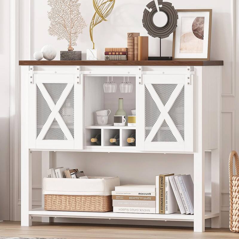 Coffee Bar Cabinet - White