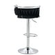 preview thumbnail 95 of 198, Modern Velvet Adjustable Swivel Bar Stools Set of 2