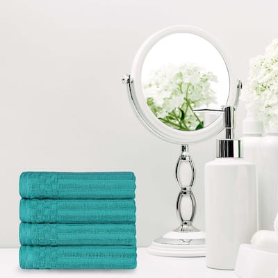 Superior Soho Ribbed Cotton Hand Towel Set of 4