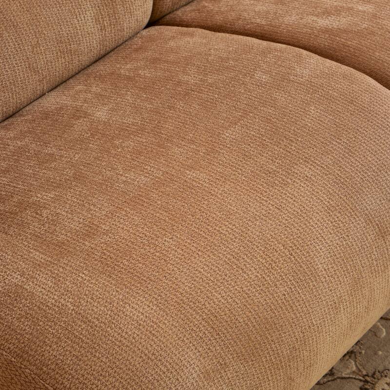 Memory Foam 2-Seater Couch, Deep Seat Modern Sofa