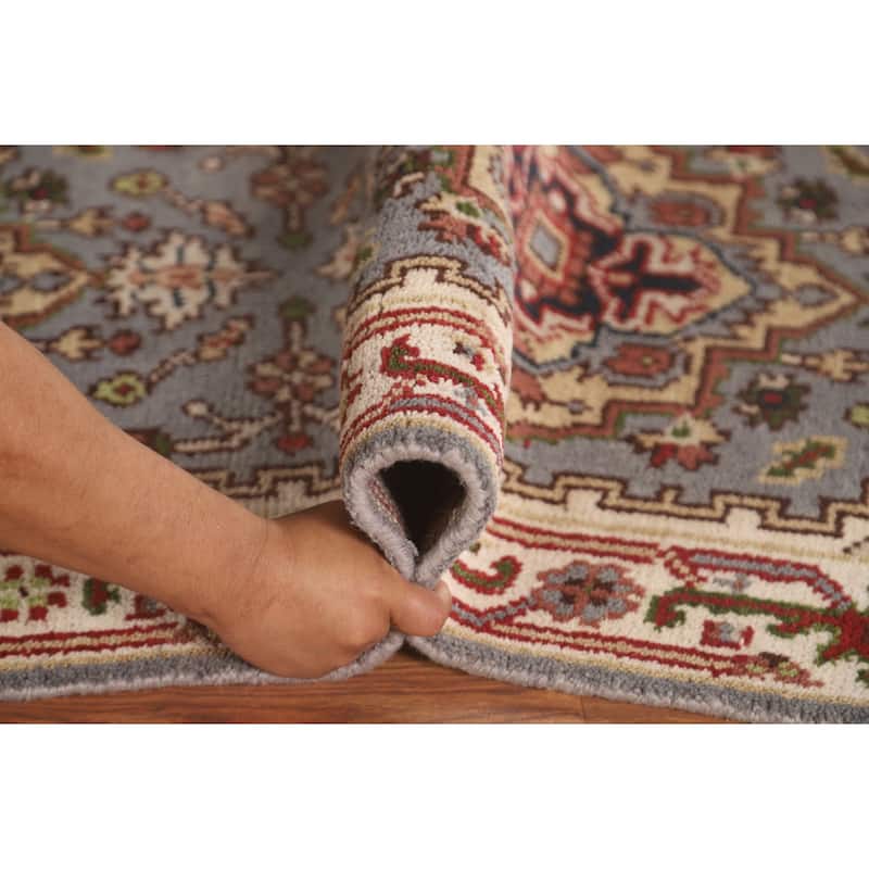 Gray Heriz Serapi Oriental Accent Rug Handmade Wool Carpet - 2'6" x 5'11"