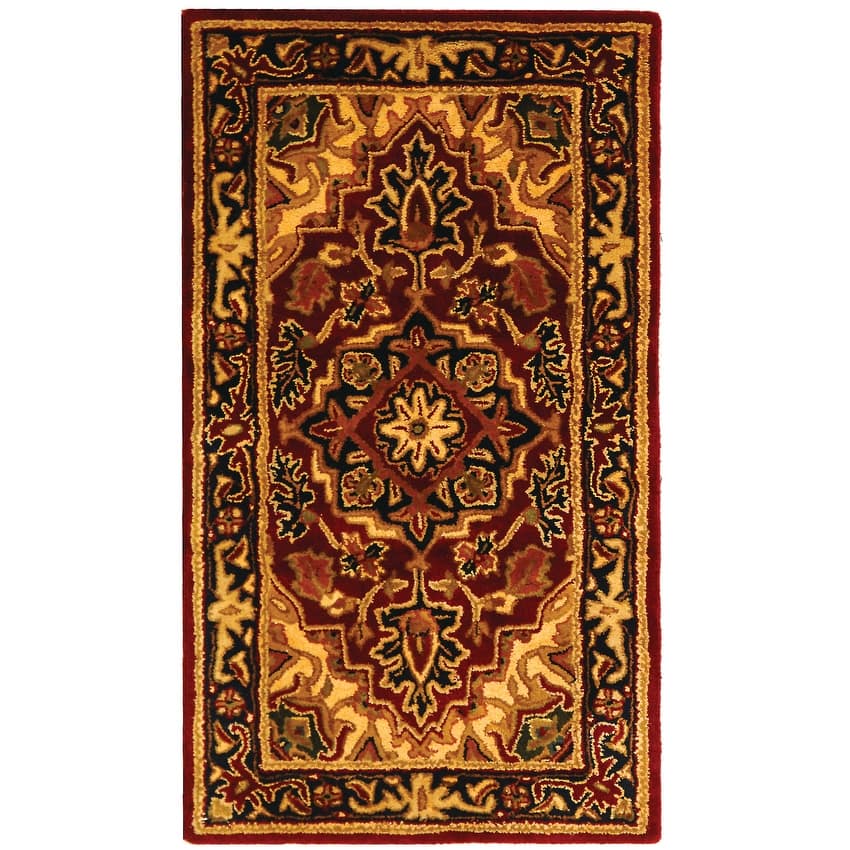 SAFAVIEH Handmade Classic Sineta Traditional Oriental Wool Rug