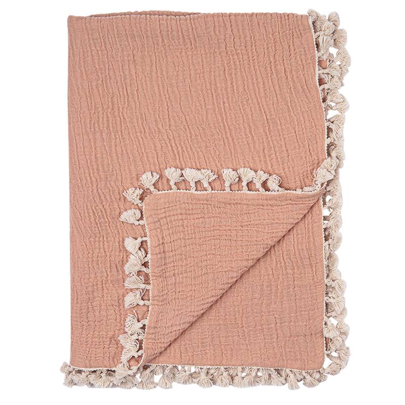 Crane Baby 6-Layer Muslin Blanket - Beige