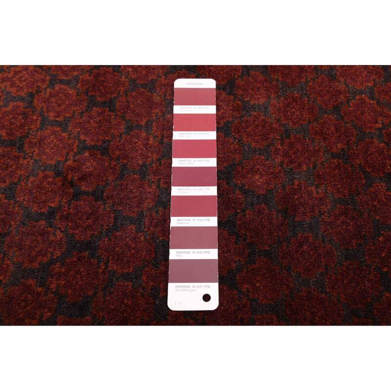 ECARPETGALLERY Hand-knotted Teimani Dark Red Wool Rug - 3'10 x 6'4