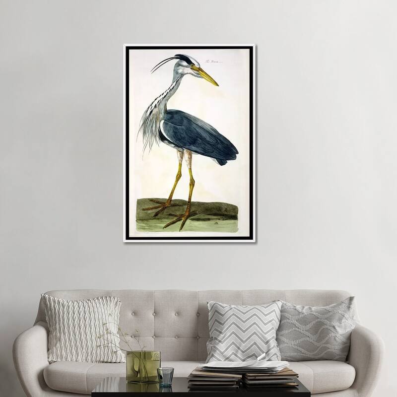 iCanvas "The Heron " by Peter Paillou Framed Canvas Print