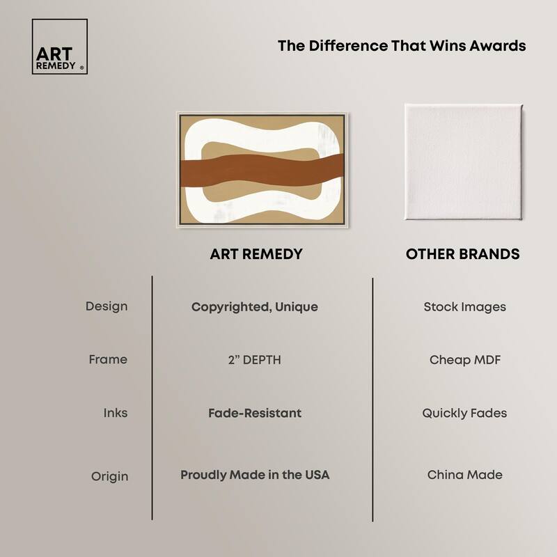 Minimal Wavy I Canvas by Art Remedy