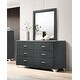 preview thumbnail 15 of 20, Melody Modern Classic 6-drawer Upholstered Bedroom Dresser