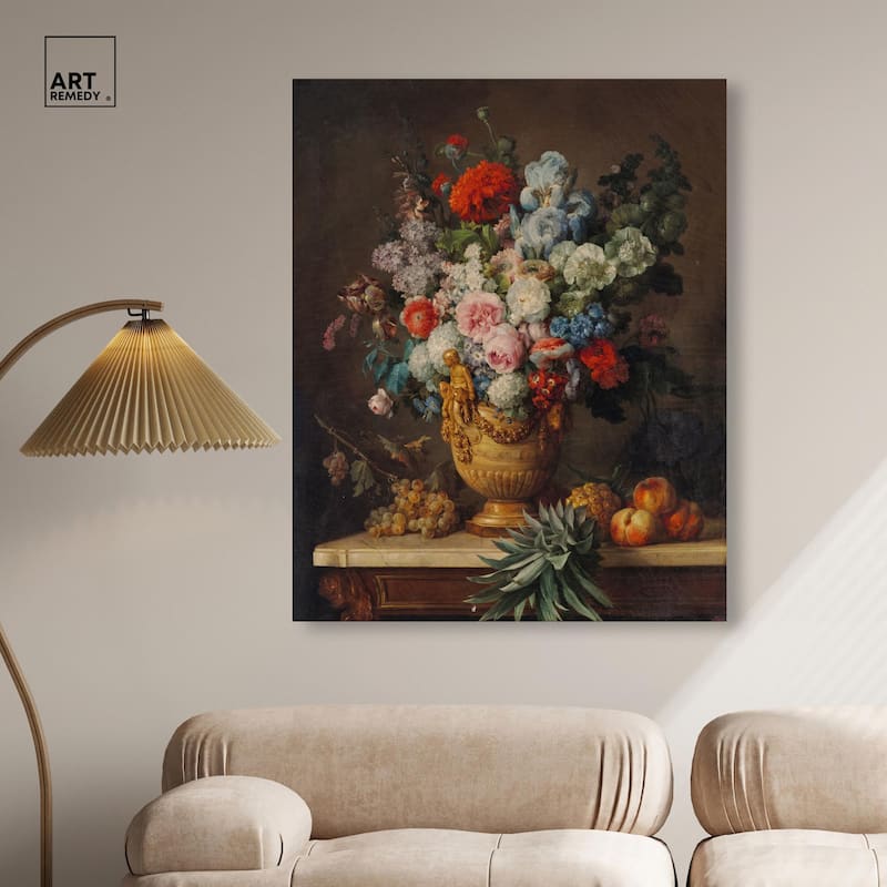 Vallayer 1789 Vase Canvas by Art Remedy, Gallery Wrapped