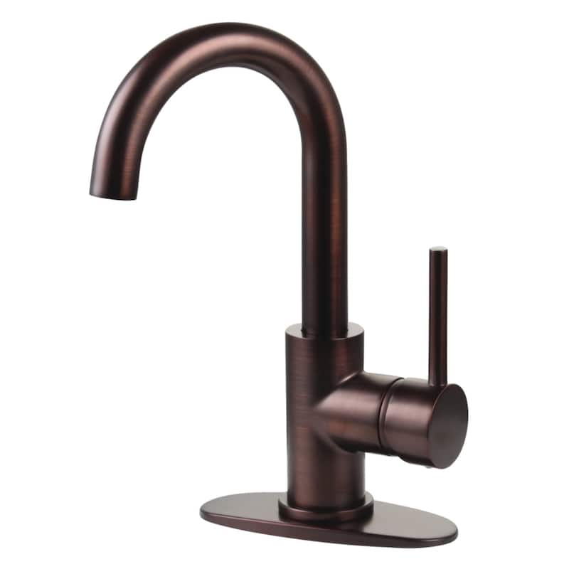 Kingston Brass Concord Single-Handle Bathroom Faucet with Push Pop-Up - Oil Rubbed Bronze