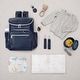 preview thumbnail 9 of 17, Hannah & Sophia Ready to Roam 3-Piece Diaper Bag Set - Backpack