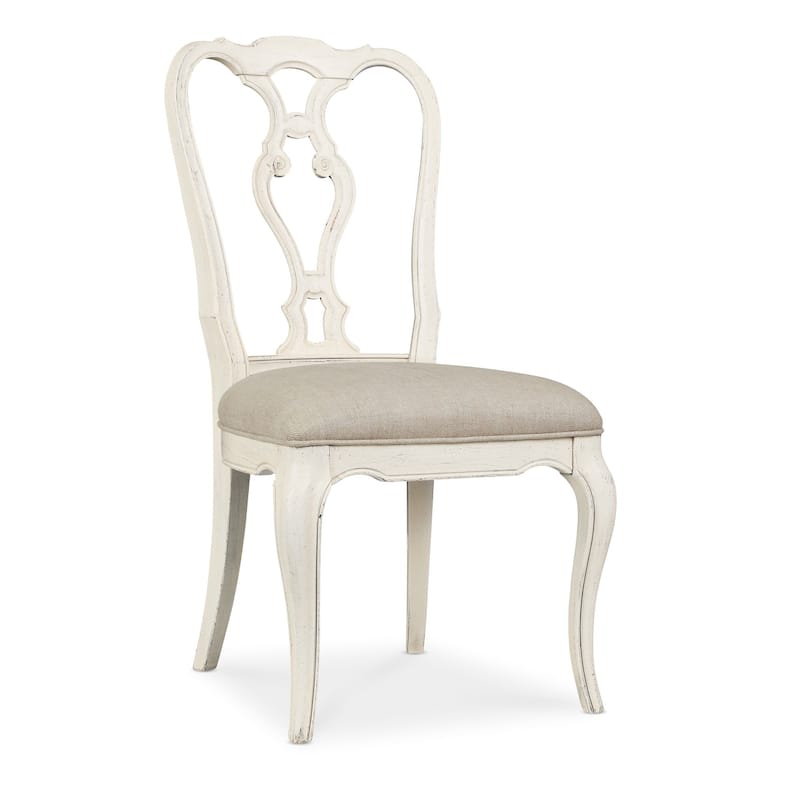 Hooker Furniture 5961-75410-02-SINGLE Traditions 21" Fabric Dinner - Creamy Magnolia - Creamy Magnolia