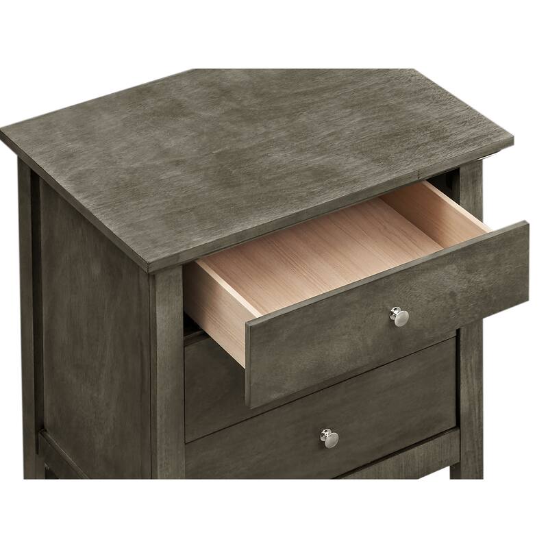 Hammond 3-drawer Wooden Nightstand