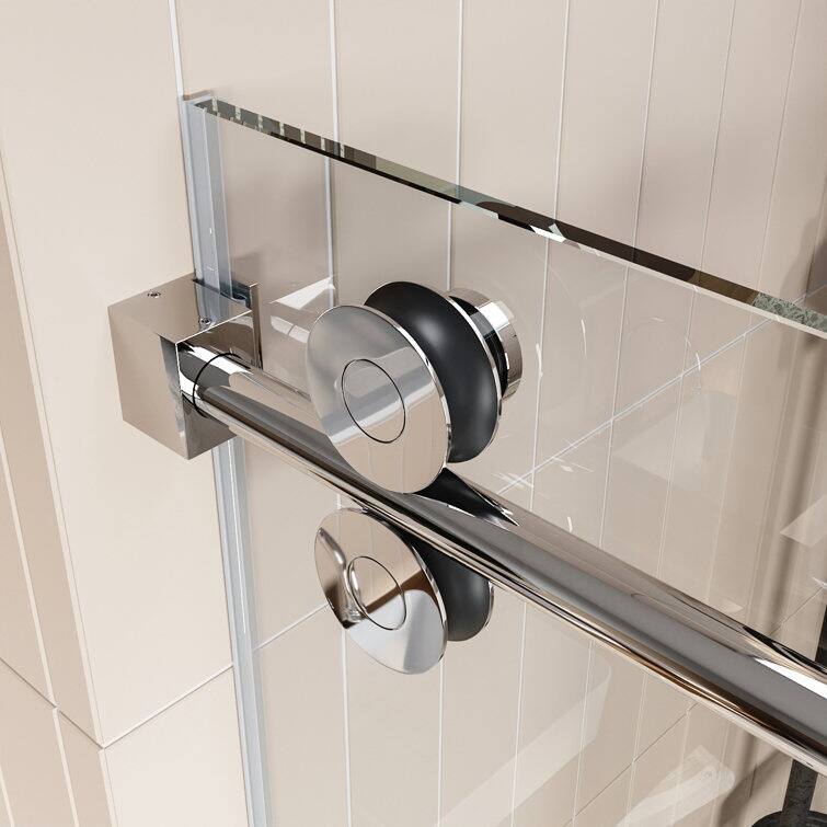DeerValley Concord 56" - 60" W x 76" H Single Sliding Frameless Shower Door