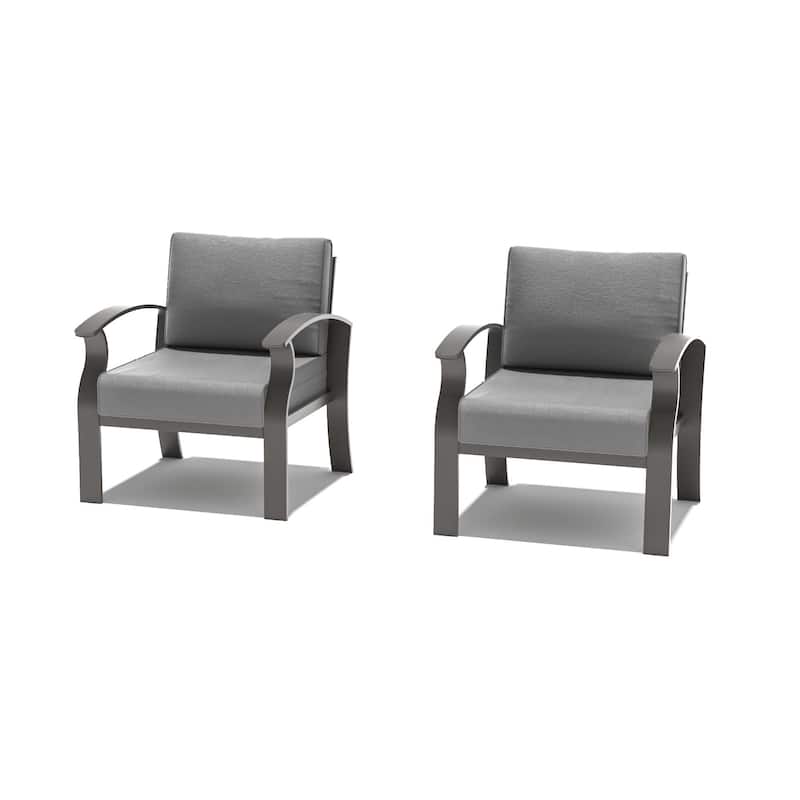 Aluminum Patio Furniture Set with FirePit Ottomans Swivel Chairs,Sectional Sofa with Thick Seat Cushions for Porch Garden