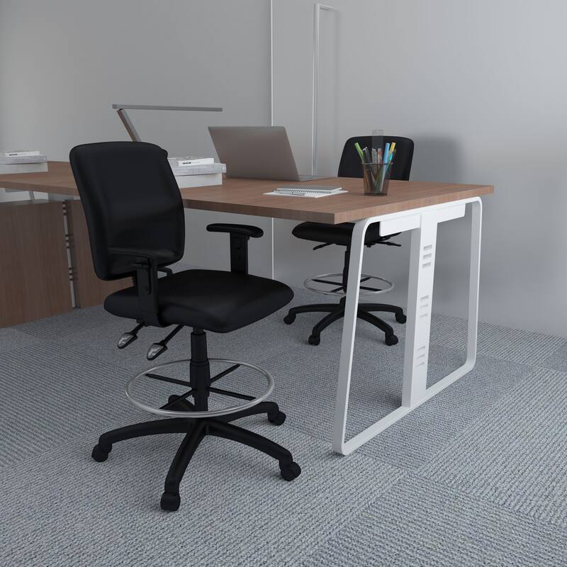Boss Multi-Function Drafting Stool with Adjustable Arms
