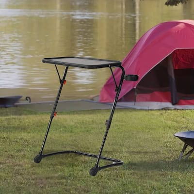 Heavy Duty Camping & Backyard Table Foldable 28.74IN Height, Solid Frame, All-Terrain Stability