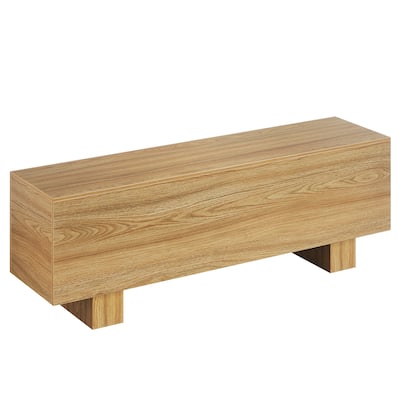Industrial Farmhouse Entryway Bench Wooden End of Bed Bench