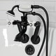 preview thumbnail 17 of 34, Kingston Brass Tub Wall Mount Clawfoot Tub Faucet with Hand Shower