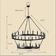 preview thumbnail 9 of 30, Large Black Wagon Wheel Chandelier Farmhouse Pendant Light Fixture