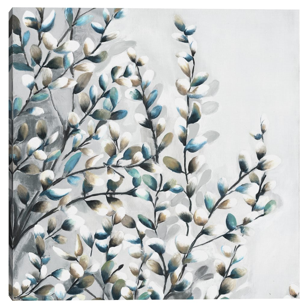 Watercolor Willows Light Square by Frank Parson Canvas Art Print by Frank Parson Canvas Art Print