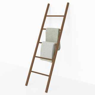 Moasis Wall Leaning Blanket Ladder Plastic Wood Decorative Quilt Blankets