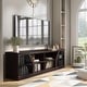 preview thumbnail 1 of 8, Dellie Contemporary Espresso 71-inch Multi-functional Storage TV Console by Furniture of America