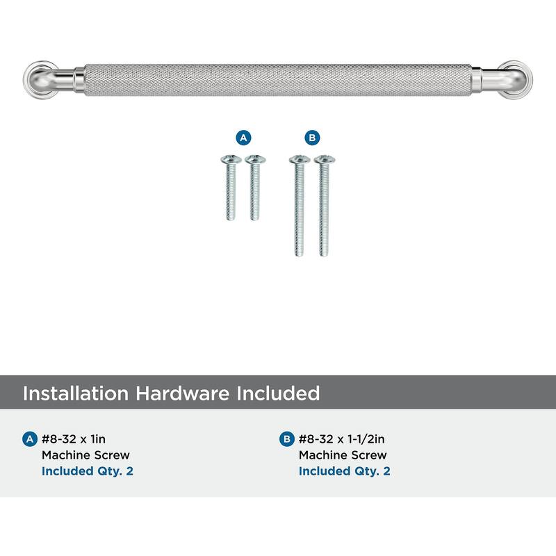Amerock BP37685 Collet 7-9/16" Center to Center Knurled Handle Cabinet