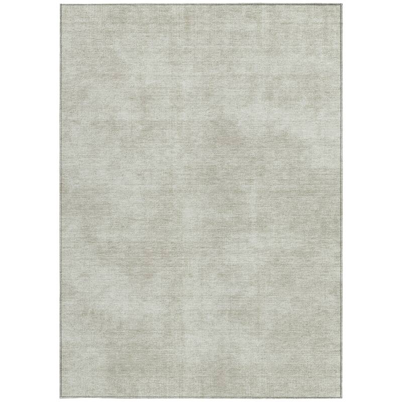 HomeRoots Solid Color Transitional Rectangle Outdoor Rug