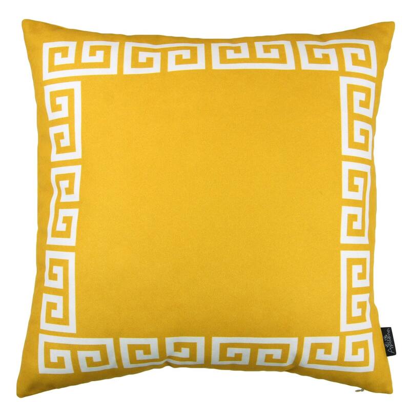 Porch & Den Schmidlin Greek Key Printed Throw Pillow Cover