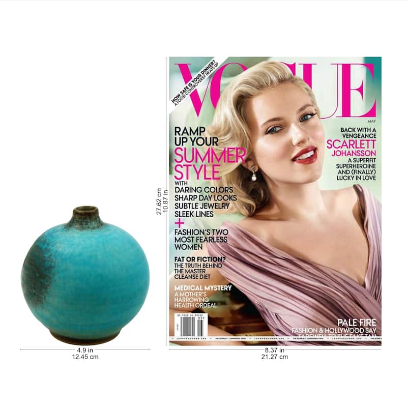 Ceramic Vase Turquoise Realm large (Thailand)