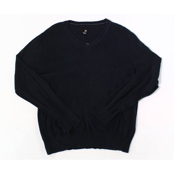 Shop J Ferrar Black Men S Size Medium M V Neck Long Sleeve Sweater
