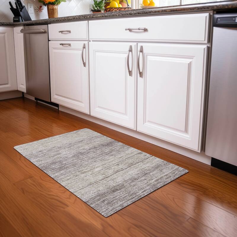 Premium Washable Super Soft Ombre Pixels Mayfield Rug - Taupe - 1'8" x 2'6"