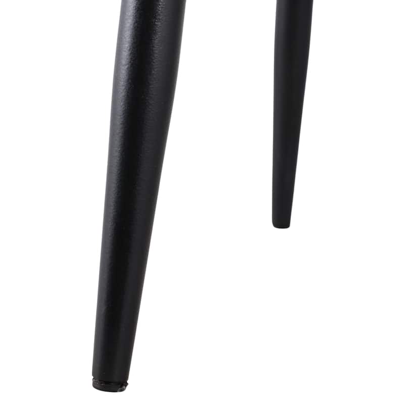 Marble Metal Side Table Modern Sleek Narrow Slender Legs - 21" White - 21.0"