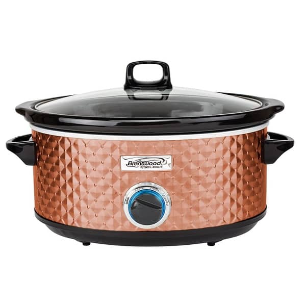 slide 2 of 3, Brentwood 7 Quart - Slow Cooker - (Copper) Copper