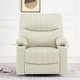 preview thumbnail 18 of 28, MCombo Faux Leather Power Recliner, Electric Swivel Glider Rocker Recliner for Nursery with USB Ports 7785