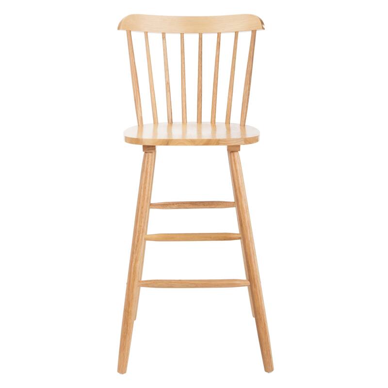 SAFAVIEH Aida 30-inch Spindle Farmhouse Bar Stool (Set of 2) - 19.9" x 19.8" x 38" - 20"W x 20"D x 43"H