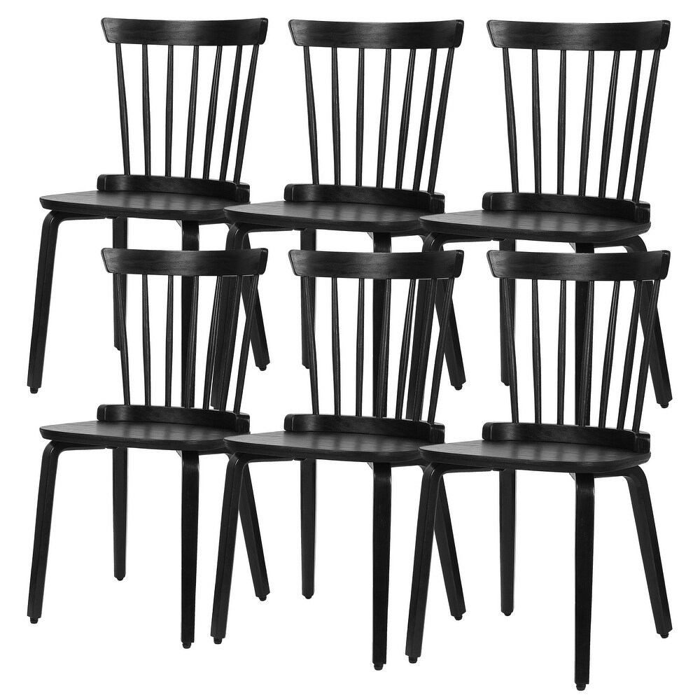 Simple black dining best sale chairs