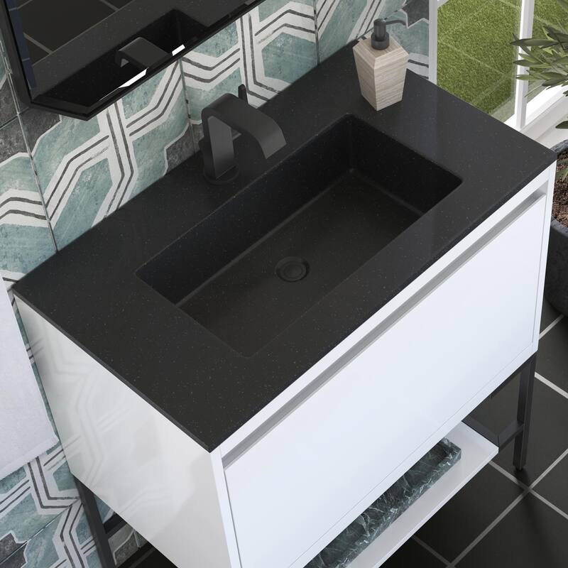 James Martin Vanities 805-V31.5-MB-CH Mantova 32" Single Basin Poplar