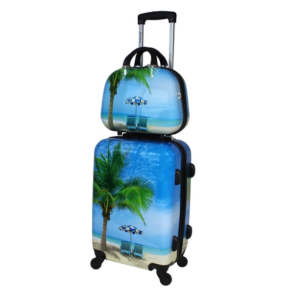 Palm Tree Hard Suitcase Free Delivery Www Workscom Com Br