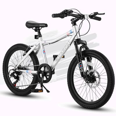 20-Inch Kids' Bike - 7-Speed, Boys & Girls Mountain Bike for Ages 6-12