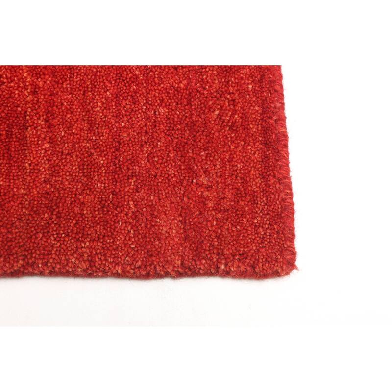 ECARPETGALLERY Hand Loomed Kashkuli Gabbeh Dark Copper Wool Rug - 4'11 x 7'10