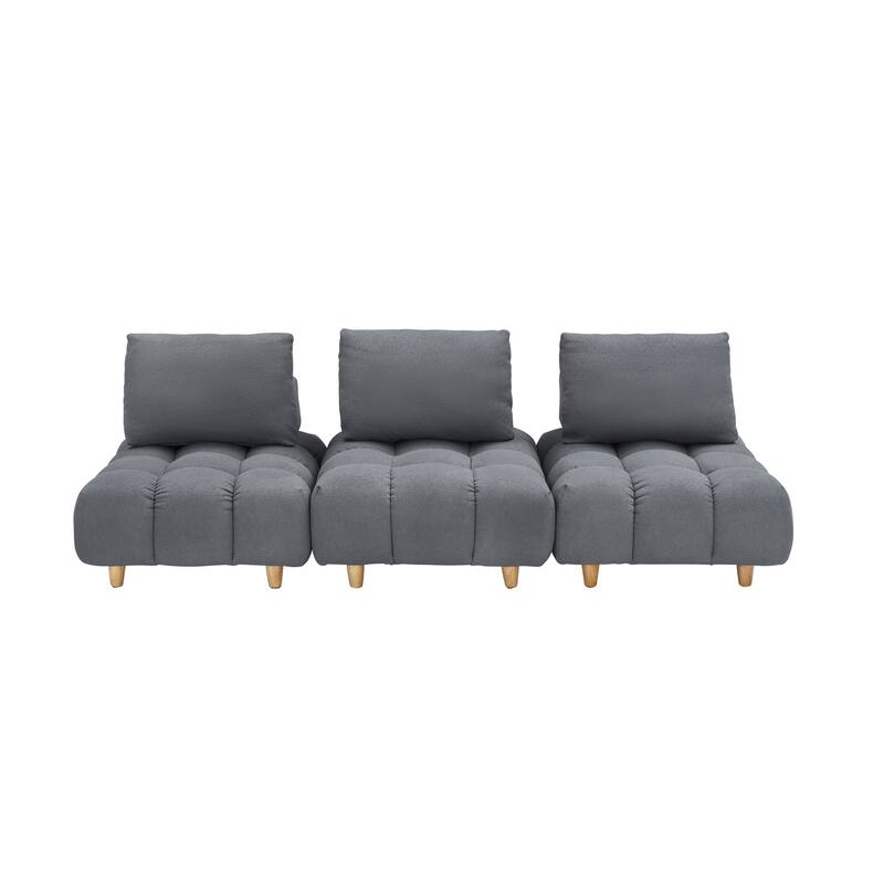 "Modern 90-Inch Teddy Sofa, Mid-Century Design, Perfect for Living Room, Office, and Apartment"