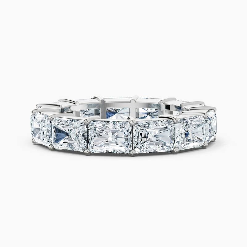 Auriya 14k Gold Radiant East-West Lab Grown Diamond Eternity Band 2.10 - 8.25 ct. tw. (F-G, VS) - 6.50 ct. wt. - 4.5 - White
