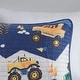 preview thumbnail 7 of 12, Intelligent Design Kids Gavin Monster Truck Reversible Quilt Set with Throw Pillow