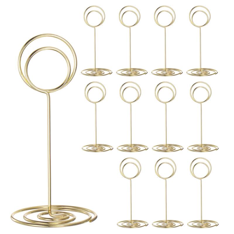 12pcs Table Number Holders 85mm Tall 40mm Base Width Round
