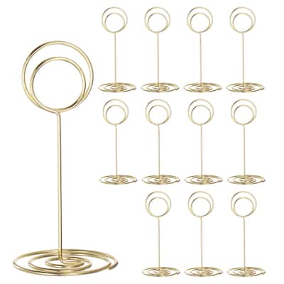 12pcs Table Number Holders 85mm Tall 40mm Base Width Round