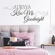 preview thumbnail 2 of 1, RoomMates Black Always Kiss Me Goodnight Wall Decals